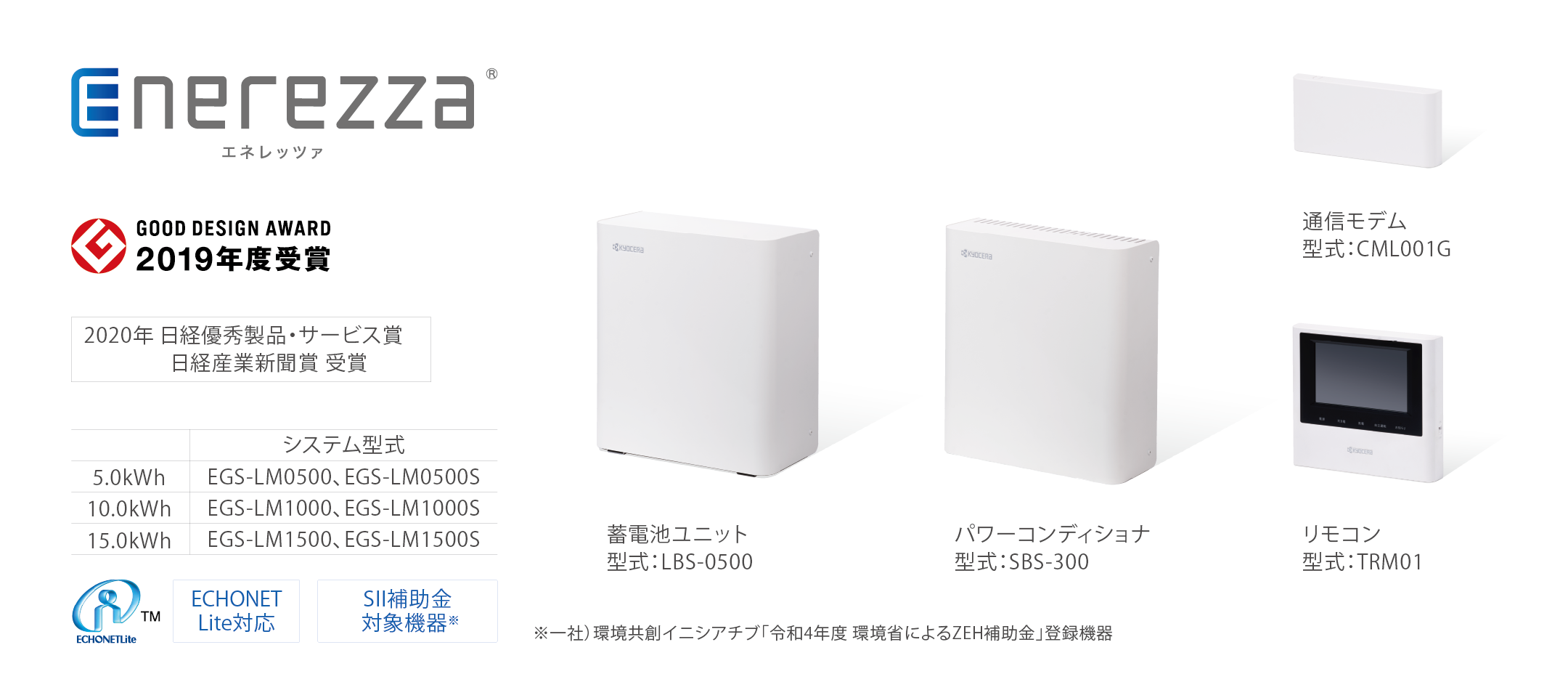 Kyocera Enerezza 10kWh EGS-LM1000 | 蓄電池ニュース限定特別割引！相見積もり歓迎！今すぐ無料見積