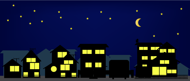 深夜電力　イメージ図